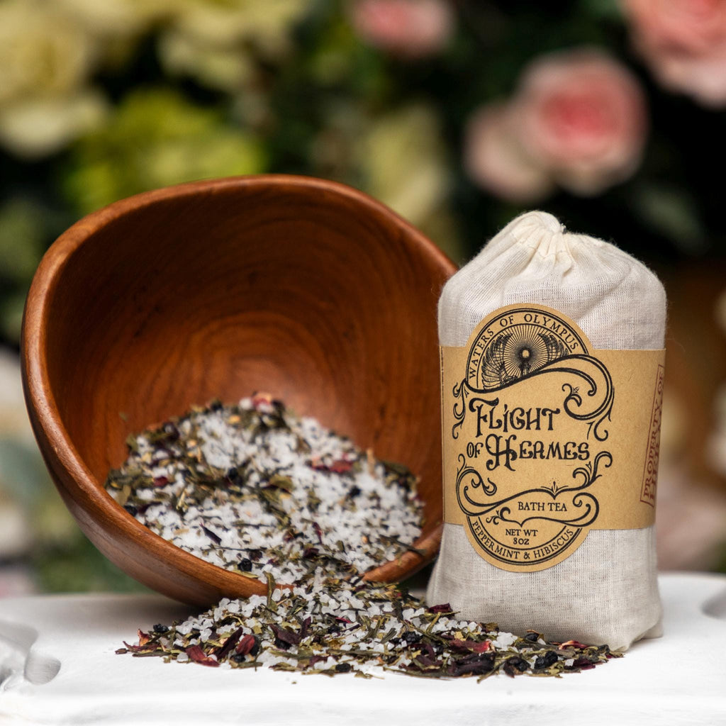 Flight of Hermes Peppermint & Hibiscus Bath Tea