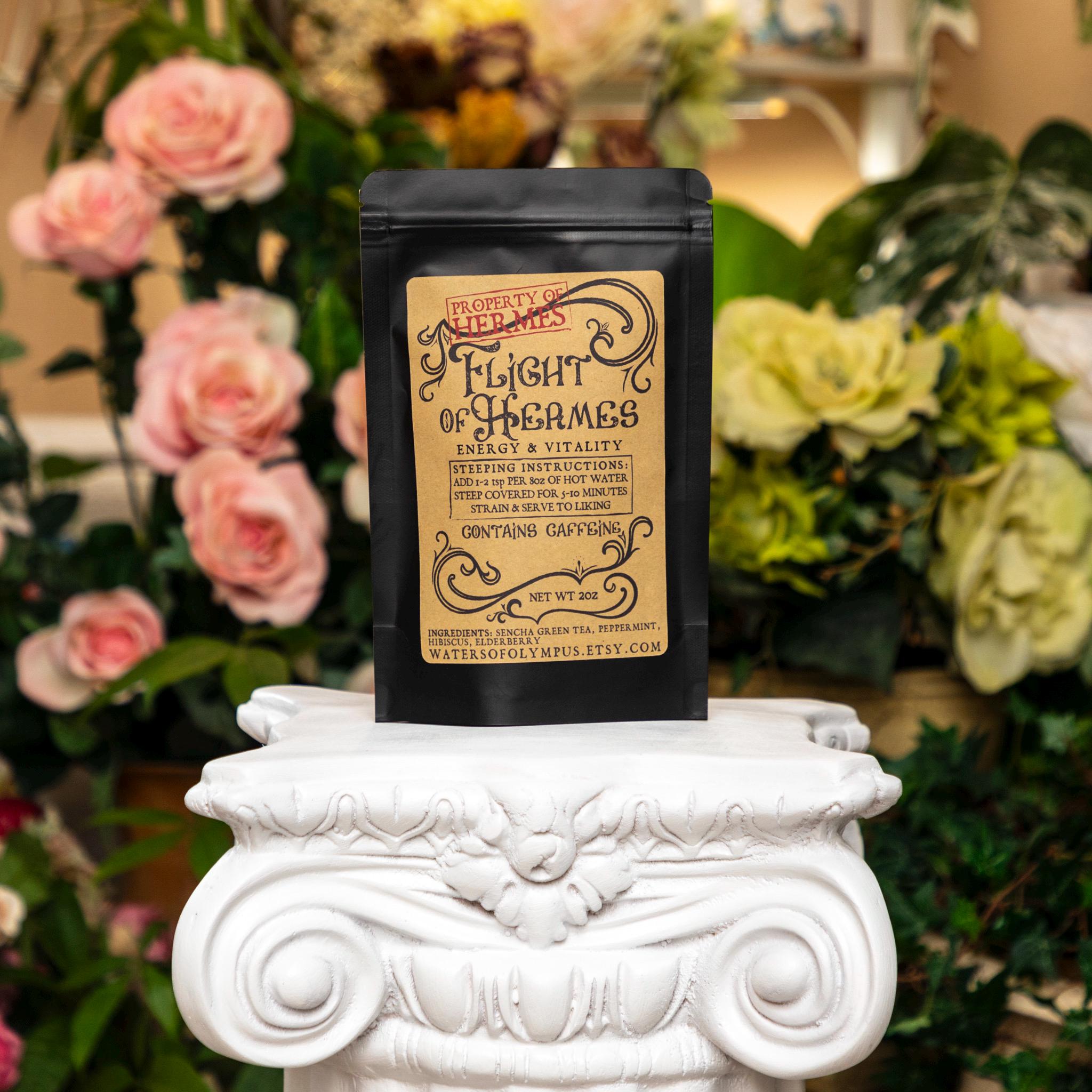 Flight of Hermes Hibiscus Peppermint Green Tea Blend
