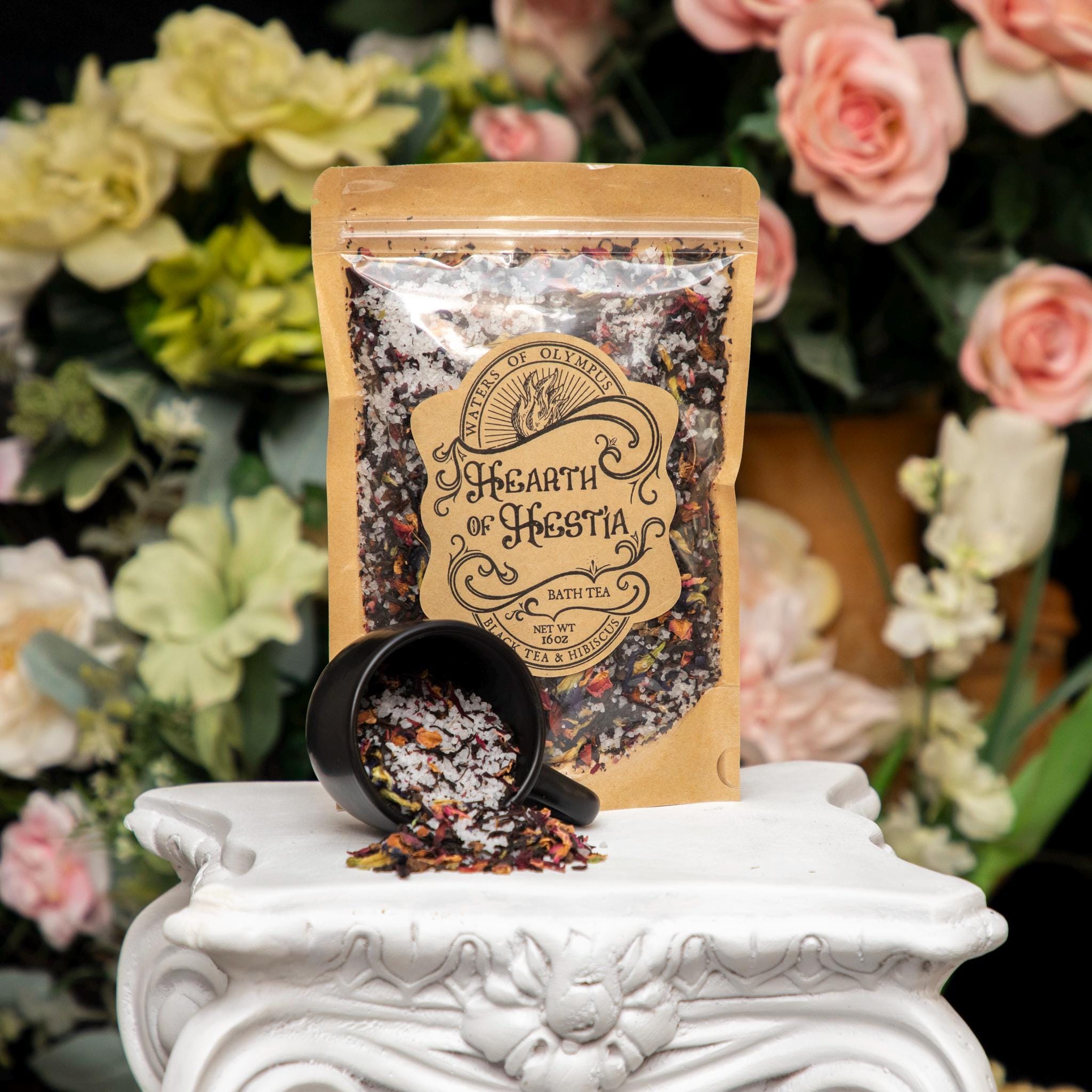 Hearth of Hestia Black Tea & Hibiscus Bath Tea | Hearth of Hestia Bath Tea Blend