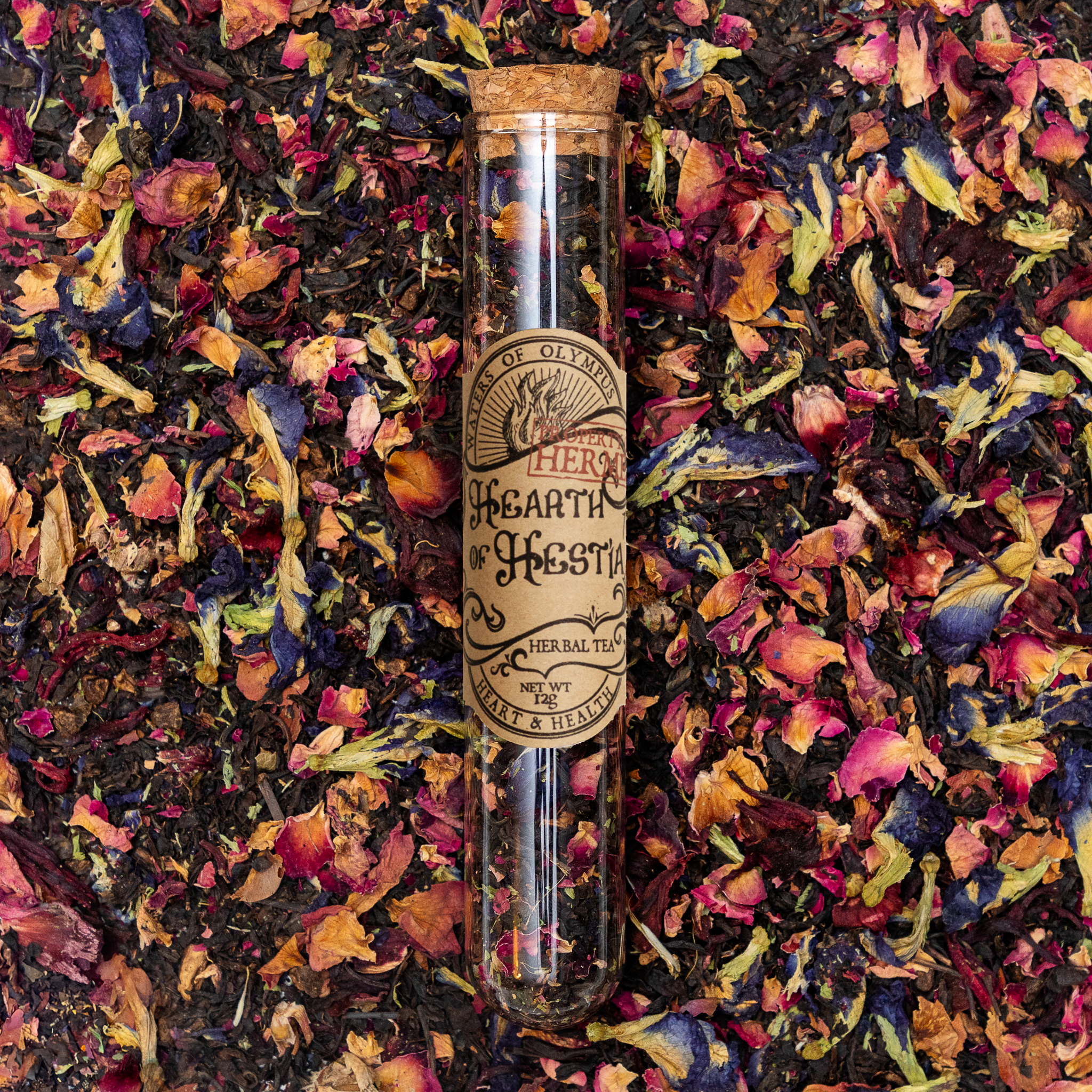 Hearth of Hestia Vial - Hibiscus Floral Black Tea