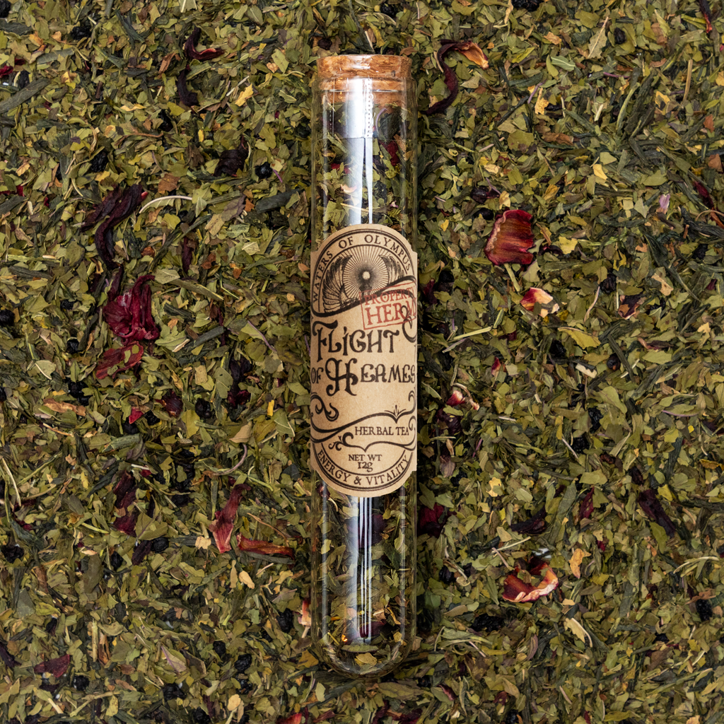 Flight of Hermes - Hibiscus Peppermint Green Tea