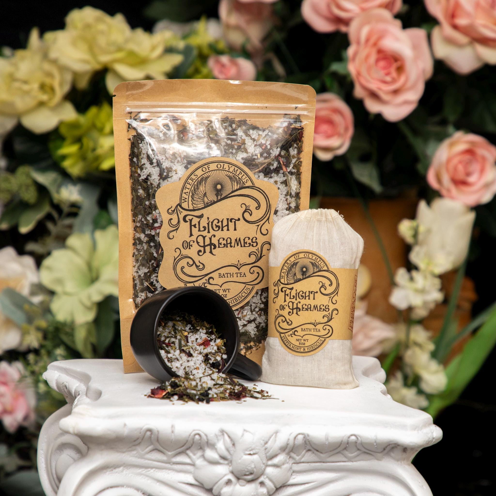 Flight of Hermes Peppermint & Hibiscus Bath Tea